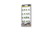 Woodland Scenics FS778 Dark Green Prairie Grass Peel 'n' Place Tufts, 20-piece manufacturer package.