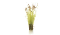 Woodland Scenics FS779 Brown Tipped Prairie Grass Peel 'n' Place Tufts, close-up of one grass tuft.
