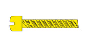 Woodland Scenics Hob-Bits H824 00-90 x 1/2 inch fillister head screws — manufacturer illustration of one screw from the five-piece pack.