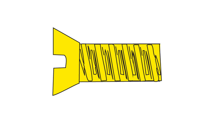 Woodland Scenics H854 flat head screw manufacturer illustration