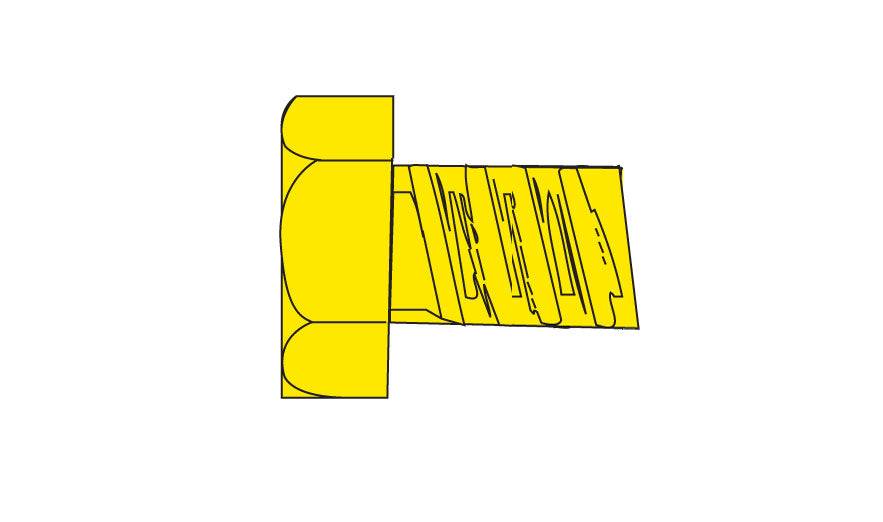 Woodland Scenics H873 hex head screw manufacturer illustration