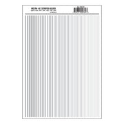 Woodland Scenics MG764 Silver Stripes dry-transfer decal sheet, manufacturer sheet design.