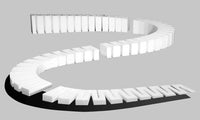 Woodland Scenics ST1411 4% Incline/Decline Set, four flexible foam sections.