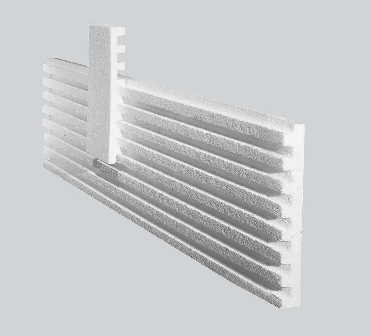 Woodland Scenics ST1419 8-inch Profile Boards, grooved foam board and connector detail.