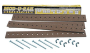 Woodland Scenics ST4780 Mod-U-Rail Connector Plate Set with four plates, six bolts and six wing nuts.
