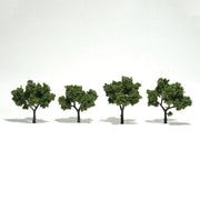 Woodland Scenics TR1503 Light Green model trees, 2 to 3 inches, four-pack