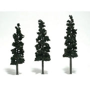 Woodland Scenics TR1562 Ready Made Conifer Green Trees, three trees
