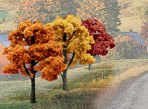 Woodland Scenics TR1577 Fall Colors model trees, 14-pack