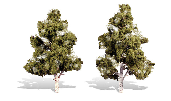 Woodland Scenics TR3538 Waters Edge model trees, set of two.
