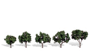 Woodland Scenics TR3548 Cool Shade model trees, set of five.