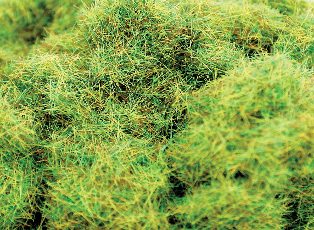 WWScenics 6 mm spring static grass fibres close-up