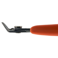 Xuron 420T Angled High Precision Sprue and Soft-Wire Cutter, side profile of the jaws