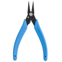Xuron 485FN Flat Nose Pliers with Smooth Duckbill Jaws, open jaws and full handle view