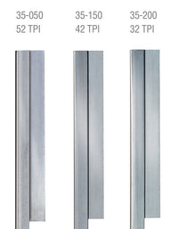 Zona ultra-thin razor saw blade comparison — 35-200 32 TPI shown at right beside 52 and 42 TPI versions.