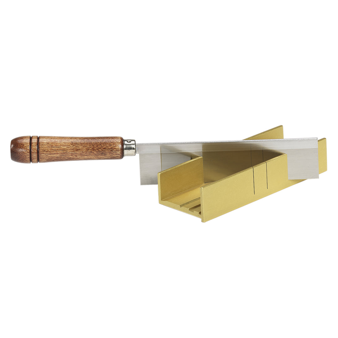 Zona 35-241 set with 42 TPI fine kerf razor saw and aluminum miter box.