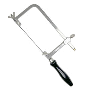 Zona 35-750 adjustable jeweler's saw with black wooden handle.