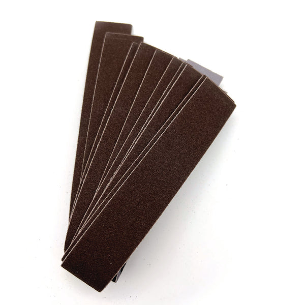 Zona 37-765 one-inch cloth-backed sanding strips — manufacturer's sanding-strip family reference photo.
