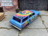 2019 Hot Wheels HW Art Cars #188 1964 '64 Chevy Nova Wagon Blue with tie die
