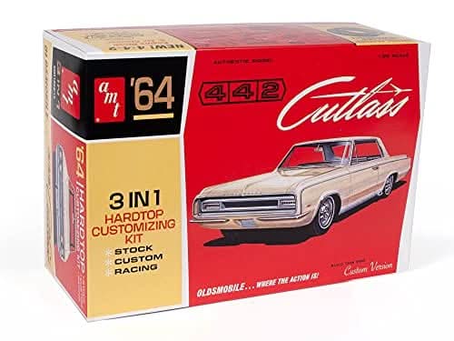 AMT 1964 Olds Cutlass 442 Hardtop 1:25 model kit - gallery image 1 of 9