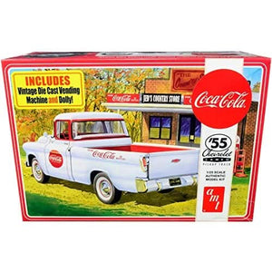 AMT 1955 Chevy Cameo Pickup Coca-Cola 1:25 model kit - gallery image 1 of 4
