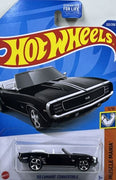 Collectable Carded Hot Wheels - 1969 Camaro Convertible - Black and White