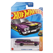 Collectable Carded Hot Wheels - 1970 Chevelle SS Wagon - Purple and Yellow KROGER Exclusive