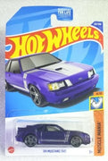 Collectable Carded Hot Wheels - 1984 Mustang SVO - Purple and Silver