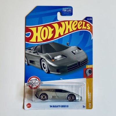 Collectable Carded Hot Wheels - 1994 Bugatti EB110 SS - Silver