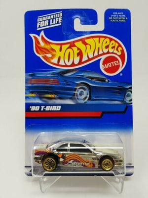 Collectable Carded Hot Wheels 2000 - 1990 T-Bird - Chrome, Orange and Purple
