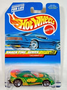 Collectable Carded Hot Wheels 2000 - Callaway C7 - Green Snack Time Series