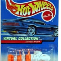Collectable Carded Hot Wheels 2000 - Fathom This - White and Orange