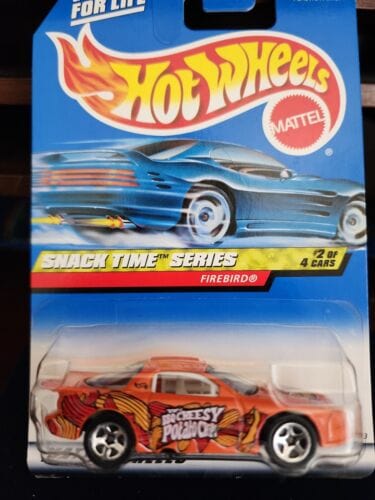 Collectable Carded Hot Wheels 2000 - Firebird - Orange BBQ Cheesy Potato Chips