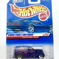 Collectable Carded Hot Wheels 2000 - First Edition - Anglia Panel Truck - Purple