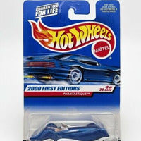 Collectable Carded Hot Wheels 2000 - First Edition - Phantatique - Blue