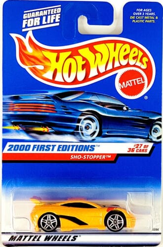 Collectable Carded Hot Wheels 2000 - First Edition - SHO-Stopper - Yellow