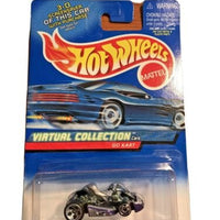 Collectable Carded Hot Wheels 2000 - Go Kart - Purple and Silver