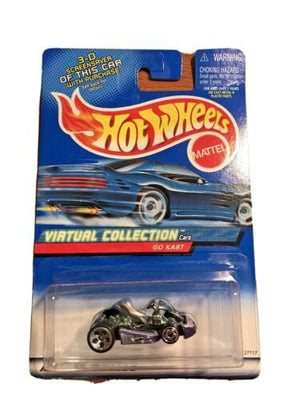 Collectable Carded Hot Wheels 2000 - Go Kart - Purple and Silver
