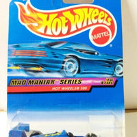 Collectable Carded Hot Wheels 2000 - Hot Wheels 500 - Blue Mad Racer