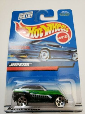 Collectable Carded Hot Wheels 2000 - Jeepster - Green