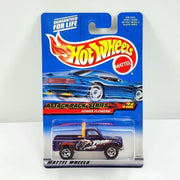 Collectable Carded Hot Wheels 2000 - Power Plower (Chevy Square Body) - Purple and Orange
