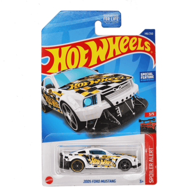 Collectable Carded Hot Wheels - 2005 Ford Mustang - White, Yellow and Black Hot Wheels