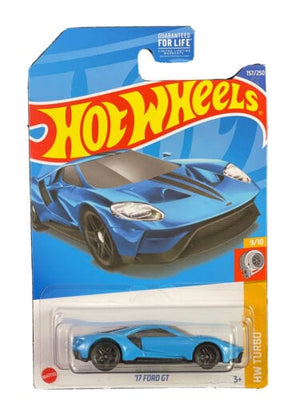 Collectable Carded Hot Wheels - 2017 Ford GT- Blue and Black