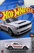 Collectable Carded Hot Wheels - 2018 Dodge Challenger ST Demon - White and Red Ramchargers