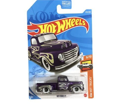 Collectable Carded Hot Wheels 2020 - 1949 Ford F1 - Purple and Cream