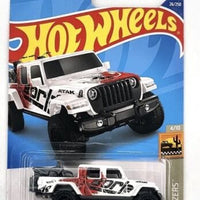 Collectable Carded Hot Wheels - 2020 Jeep Gladiator - White, Red and Black BORLA