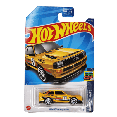 Collectable Carded Hot Wheels 2022 - 1984 Audi Sport Quattro - Yellow