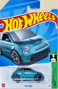 Collectable Carded Hot Wheels 2022 - Fiat 500e - Blue