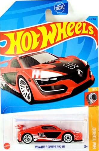 Collectable Carded Hot Wheels 2022 - Renault Sport RS 01 - Red and White