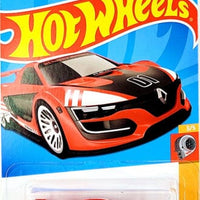 Collectable Carded Hot Wheels 2022 - Reneault Sport RS 01 - Red and White