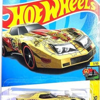 Collectable Carded Hot Wheels 2023 - 1976 Greenwood Corvette - Gold Dragon HW Art Car